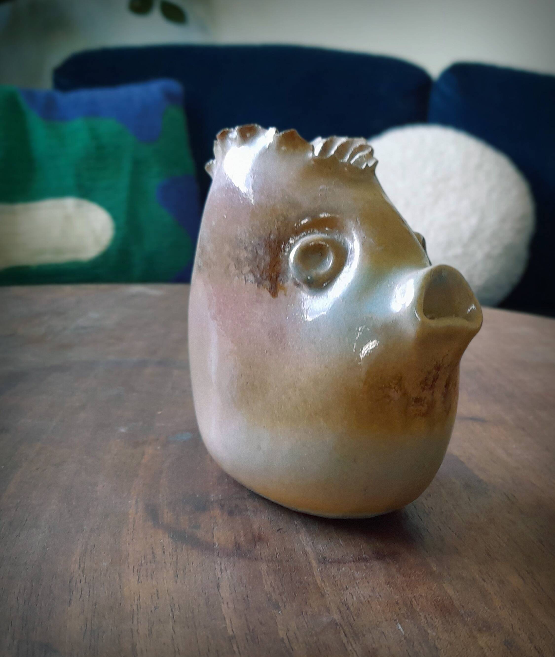 Fish vase, Alexandre Kostanda, Vallauris, 1960s