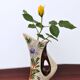 Vase Vintage Vallauris Atelier Tess - Décor Chardon Fait Main