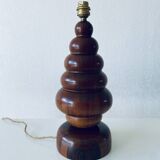 Lampe organique en palissandre