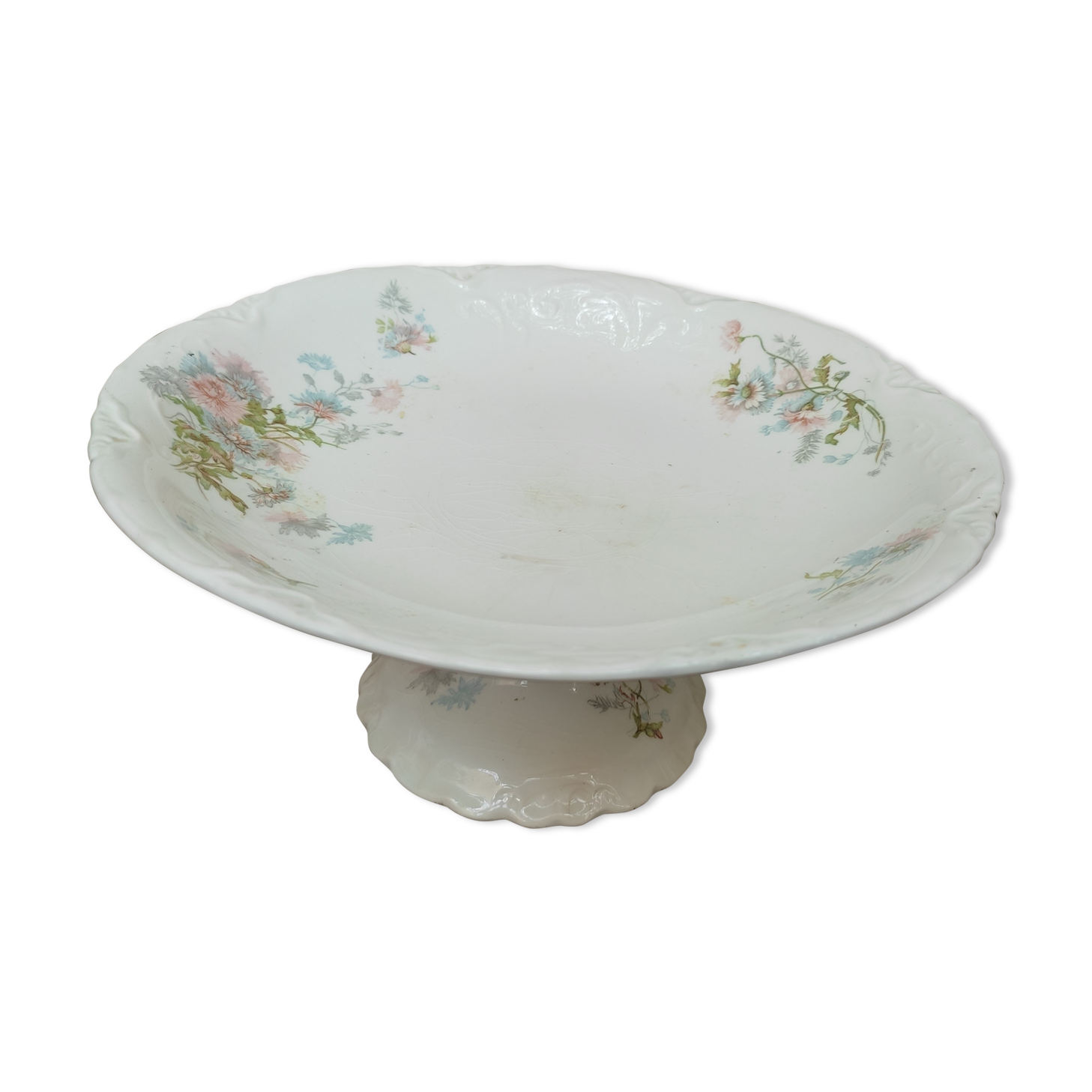 English compotier in half porcelain