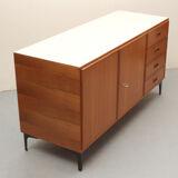 Enfilade des années 1960 en teck et formica
