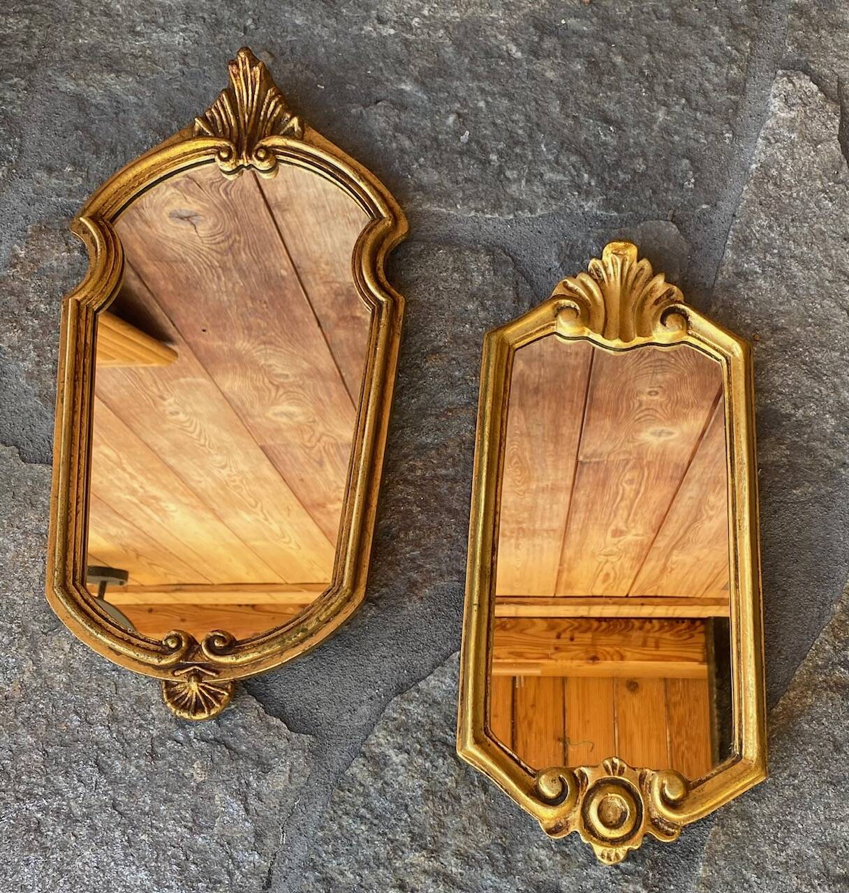Antique gilded mirror