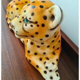 Jeune léopard en céramique italienne vintage – Années 1970