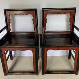 Pair of Chinese armchairs