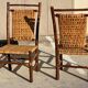 Set of 10 chairs and 2 armchairs Old Hickory 1960