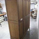 Art Deco carved oak wardrobe - Flemish workshop circa 1930