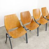 Linking Shell Chairs by Niko Kralj for Stol Kamnik, 1970s