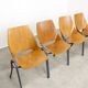 Linking Shell Chairs by Niko Kralj for Stol Kamnik, 1970s