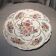Pie dish or decorative porcelain dish with floral decoration