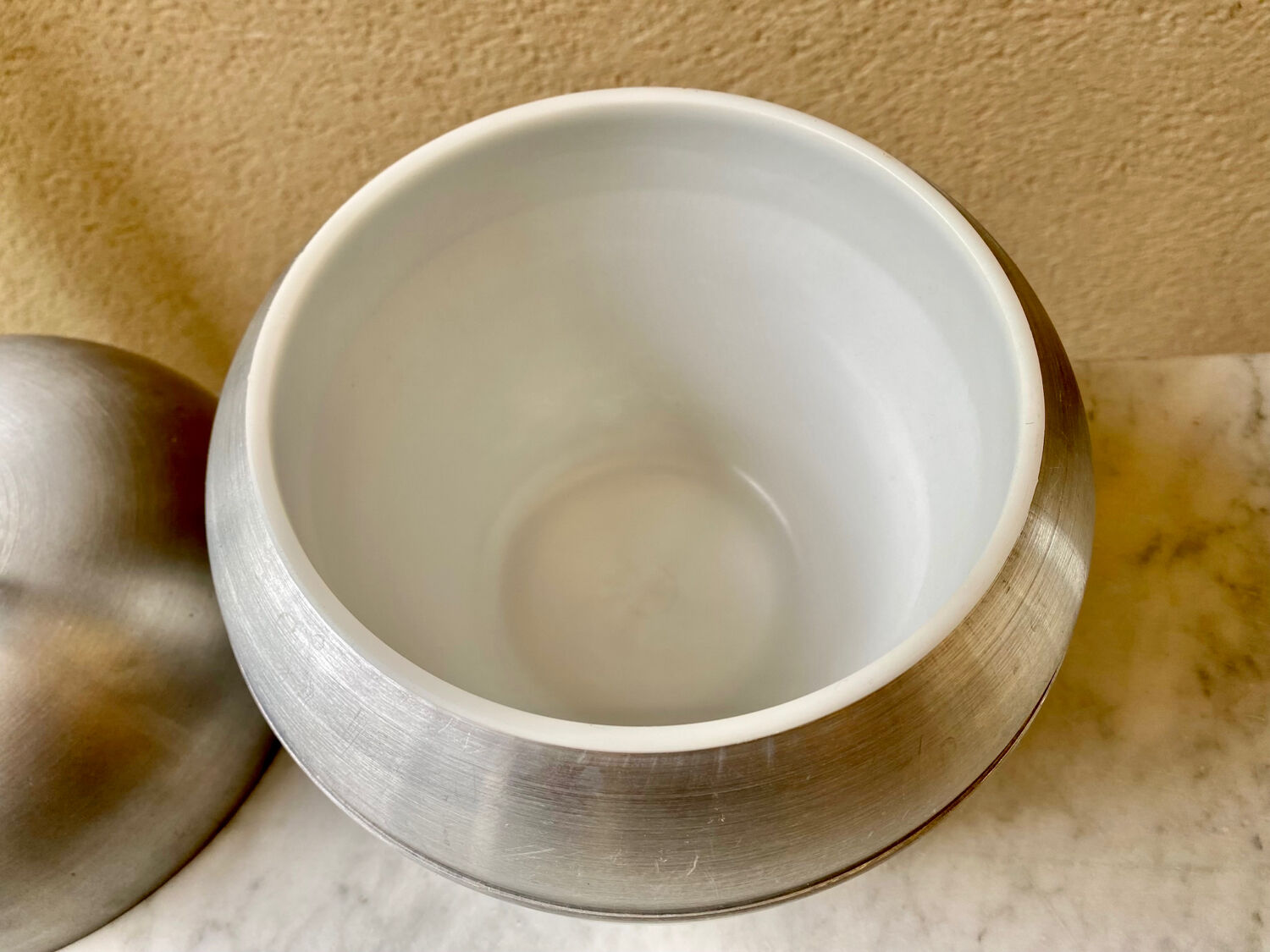 Vintage giant apple ice cube bucket from the 70s