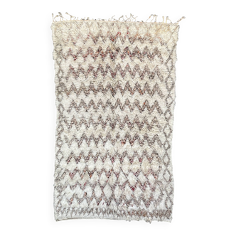 Tapis Marocain Marmoucha blanc - 194 x 347 cm