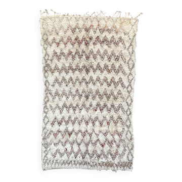 Tapis Marocain Marmoucha blanc - 194 x 347 cm