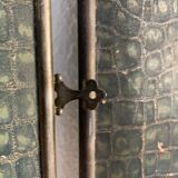 Vintage mirror 1930 triptych beveled barber crystal - 28 x 58 cm