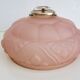 Suspension art deco lampshade pink glass paste