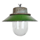 Green Enamel and Cast Iron Industrial Pendant Light, 1960s