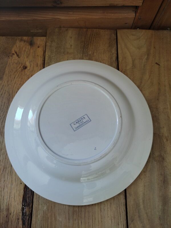 Round dish Porcelain Sarreguemines Carina