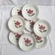 Deep plates / Salad plates with flower design, Sarreguemines model Emilie