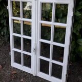 Fenêtre chêne H96,8xL80,5cm ancienne petits carreaux