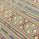 Kilim Vintage Anatolien, Rayures Tribales et Motifs Géométriques Pastel