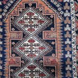 Antique Persian Afshar rug 115cm x 142cm 1920s - 1C1237