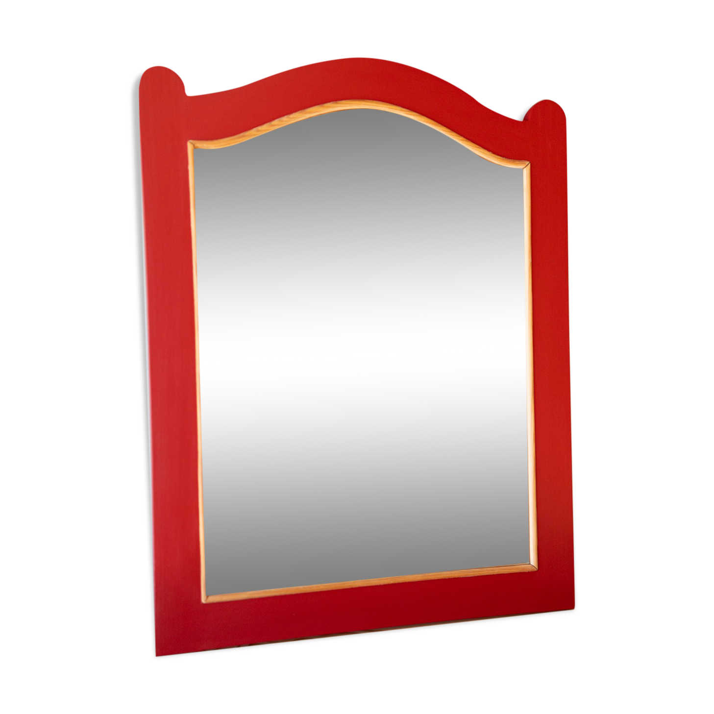 Solid pine antique mirror 60x74cm