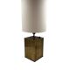 Hollywood regency brass table lamp base, Romeo Rega Italy, 1970s
