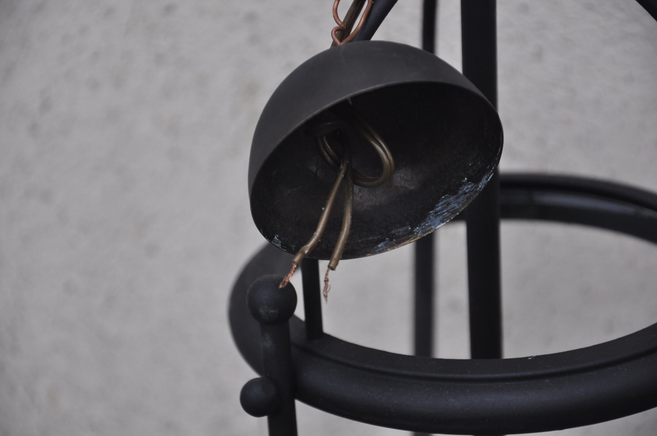Pair of vintage black lanterns