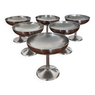 Guy Degrenne stainless steel ice cups