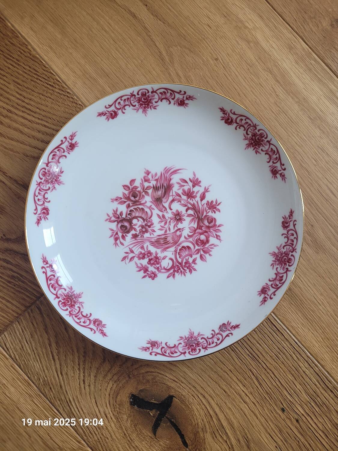 6 antique plates Hertel Jacob