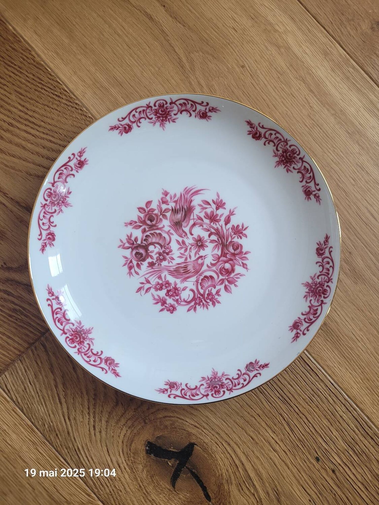 6 antique plates Hertel Jacob
