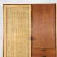 Sebastian Muggenthaler wardrobe - teak & Wicker - rare mid century design