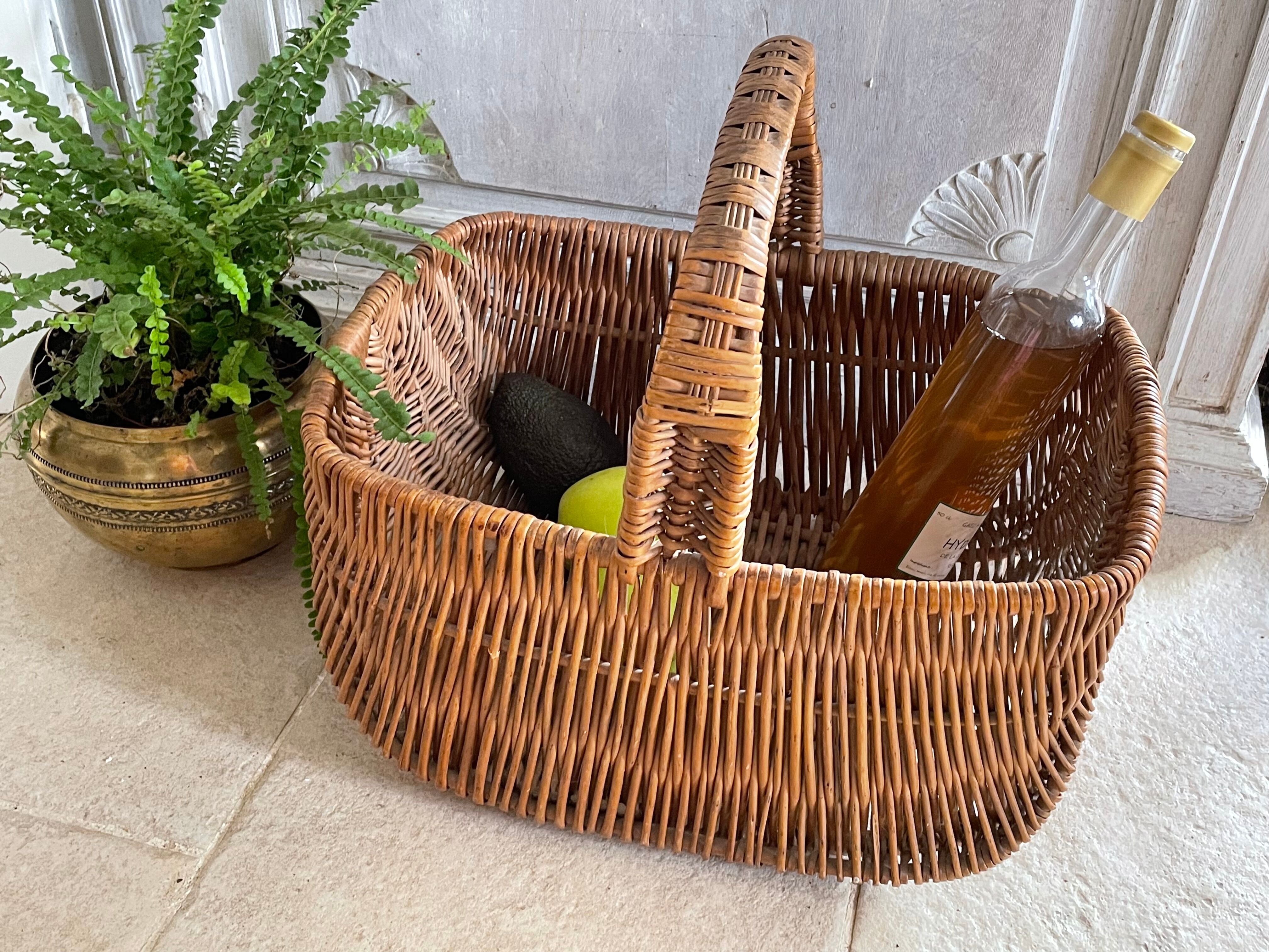 Vintage wicker basket