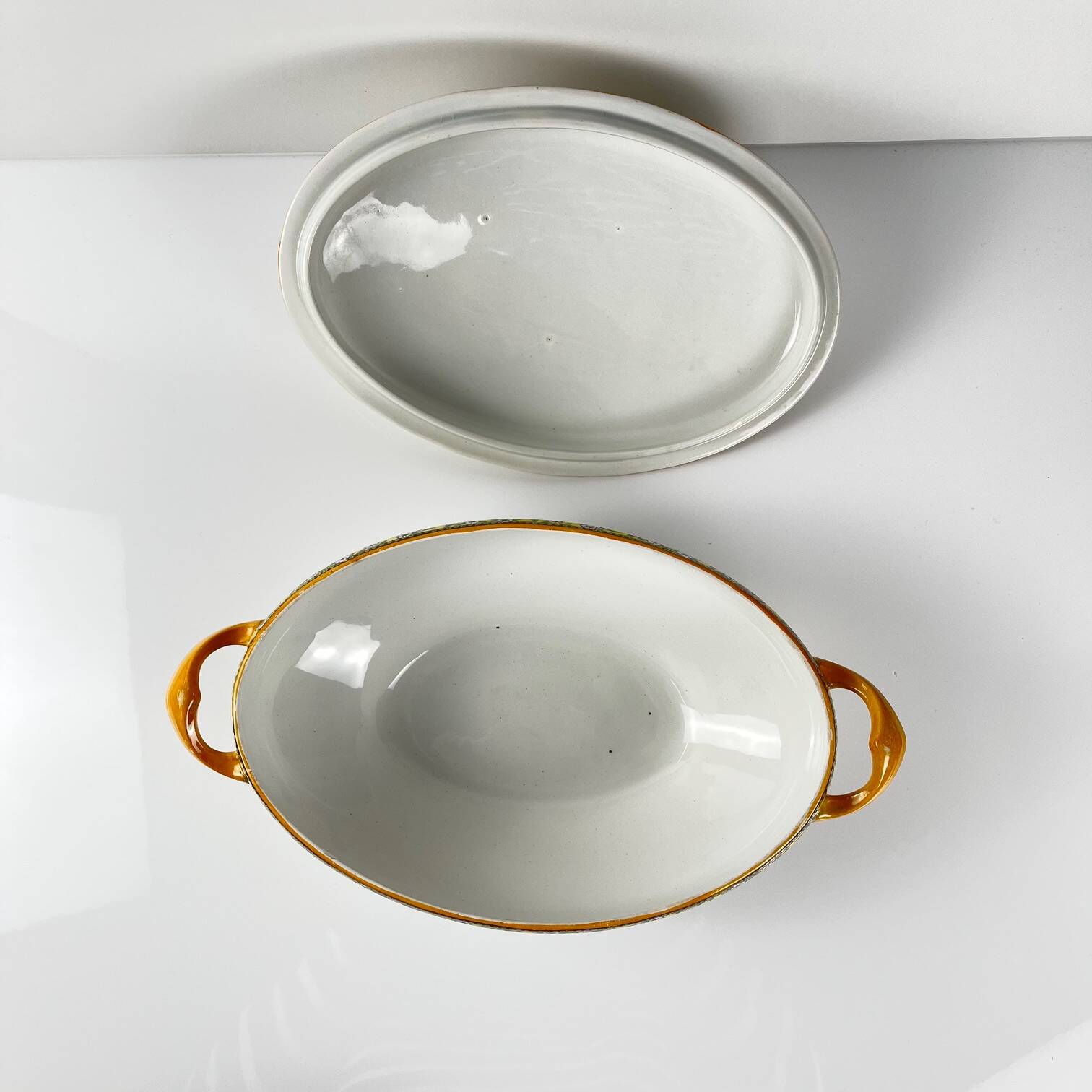 "Yvonne" iron earth soup tureen, Orchies, early 20th century