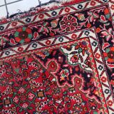 Handmade vintage Persian Malayer rug 167cm x 219cm, 1960s