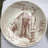 Sarreguemines speaking plates model "The Vocations"