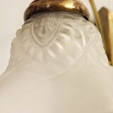 Bronze Modernist wall lamp. Spain, 1930s.