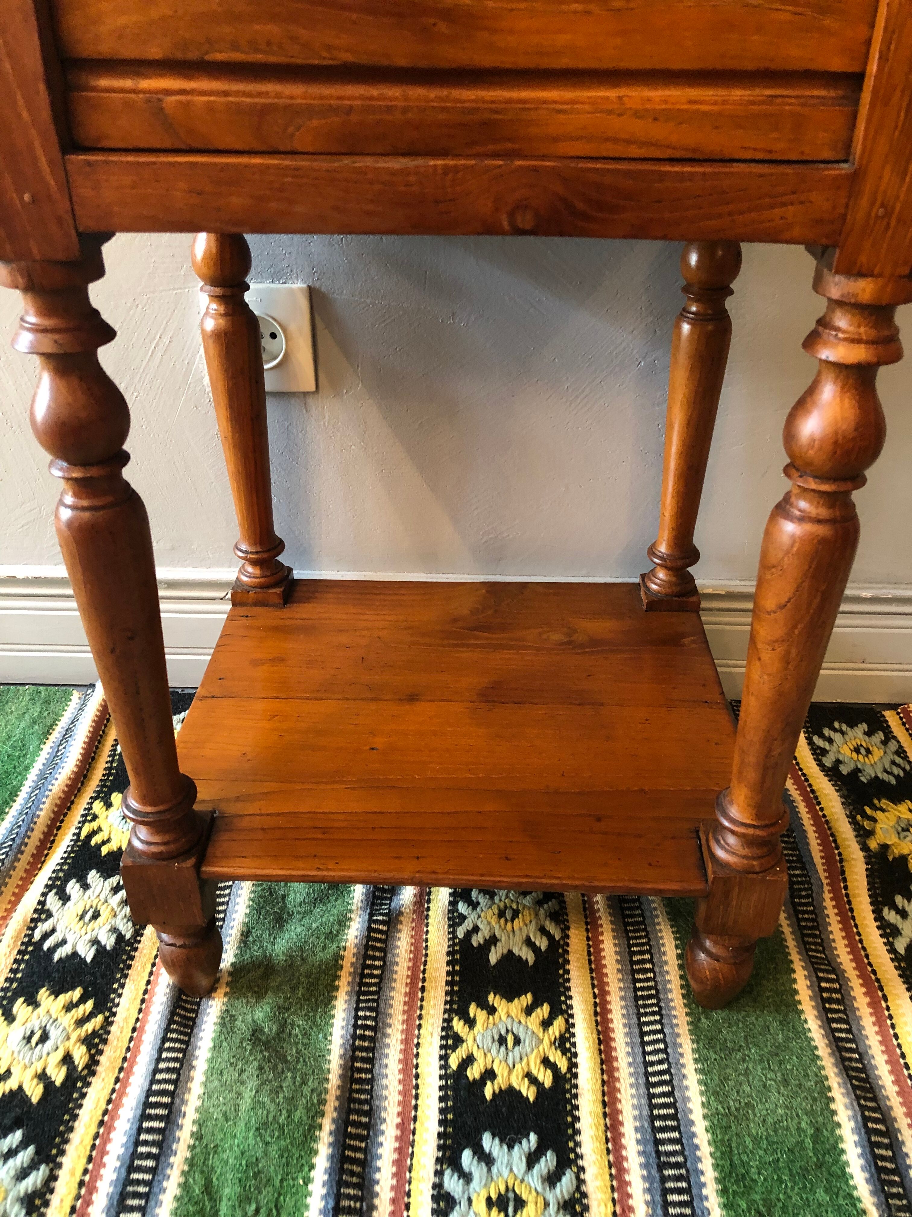 Old oak bedside table