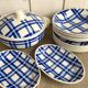6 hollow plates of Badonviller earthenware
