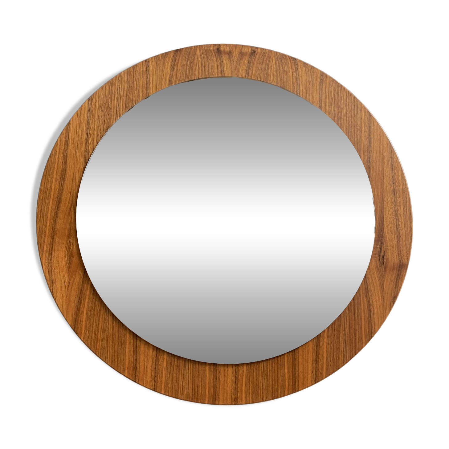 miroir en bois rond