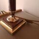 80's tortoiseshell palm tree lamp