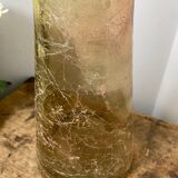 Grand vase en verre craquelé