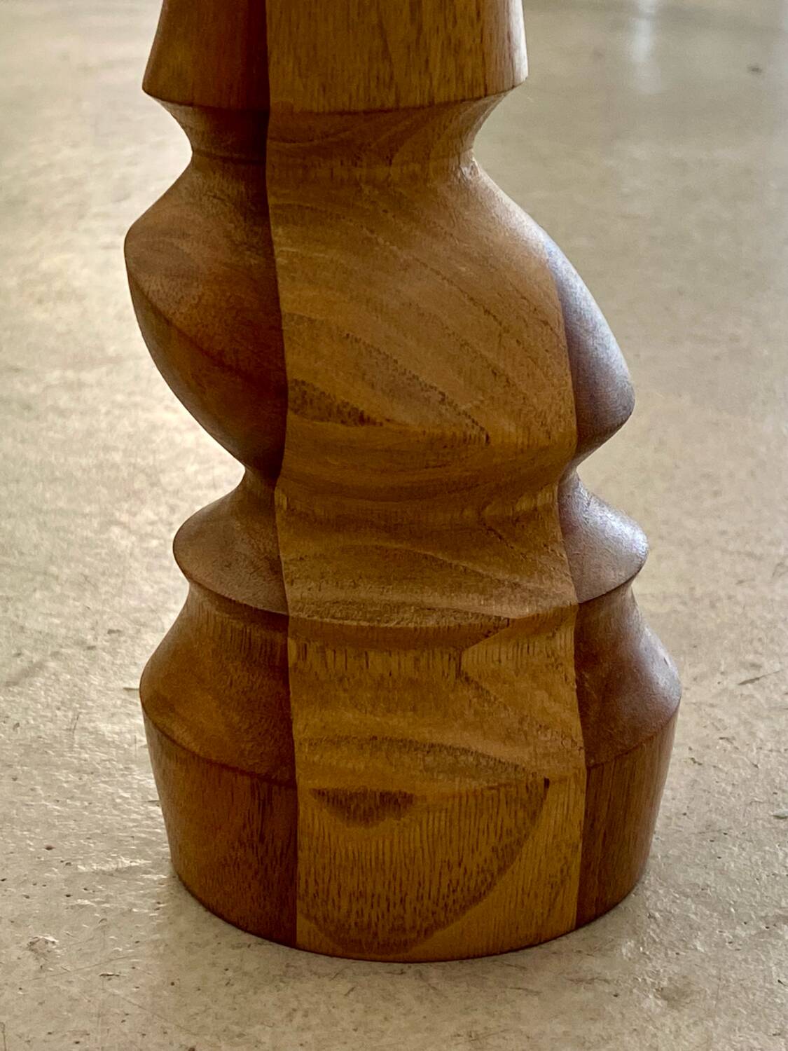 Wooden candle holder