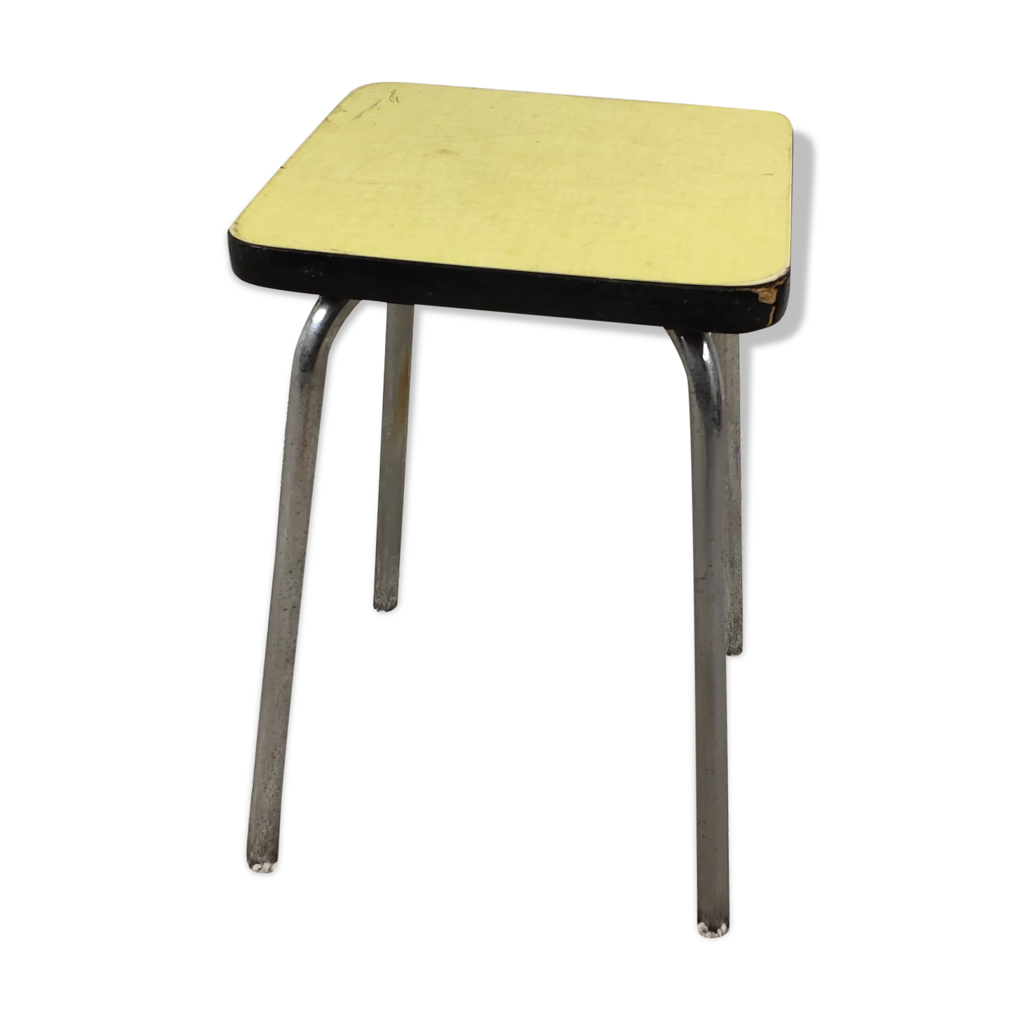 Formica yellow stool