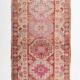 Red & Pink Super Soft Vintage Runner Rug, 91x346Cm