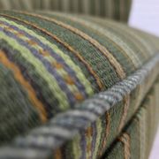 1960s, Danish armchair, green furniture wool, teak wood.