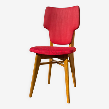 Chaise rétro vintage rouge graphique