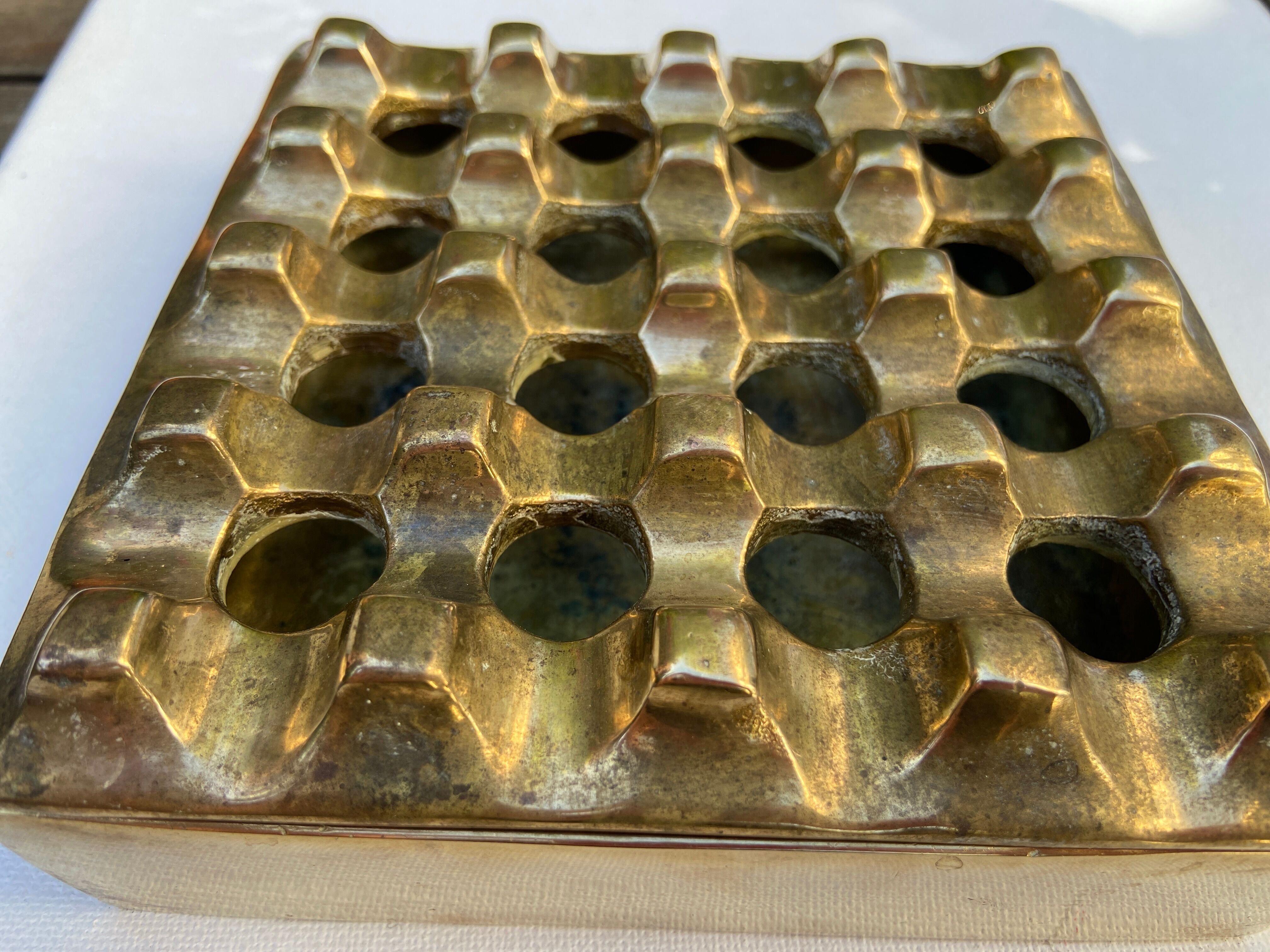 Ultima brass ashtray by Bäckström and Ljungberg