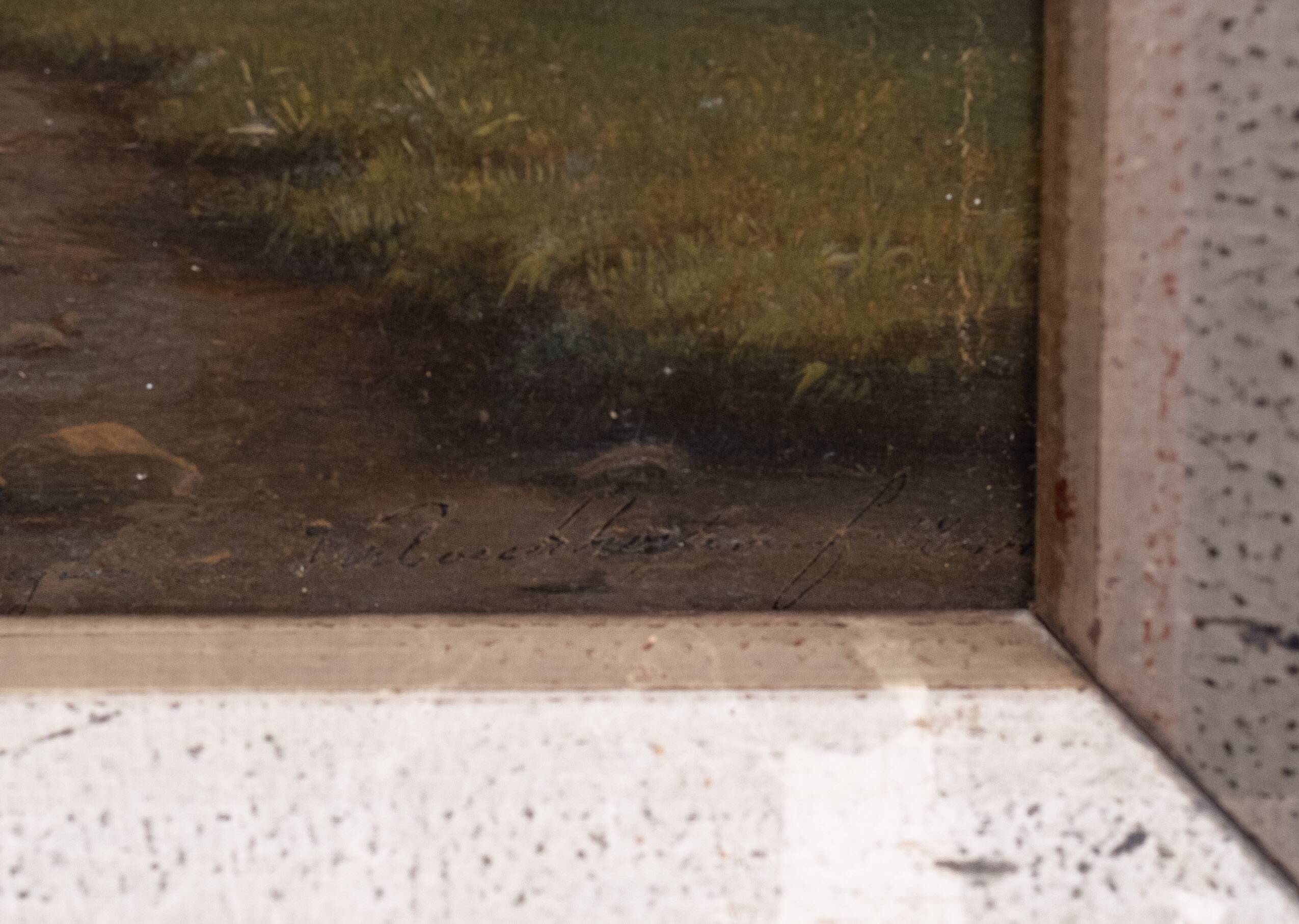 Eugène Verboeckhoven Oil on Panel 1844