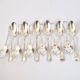 ST MEDARD set of 12 dessert spoons coffee model old net style Chinon 14.5 cm