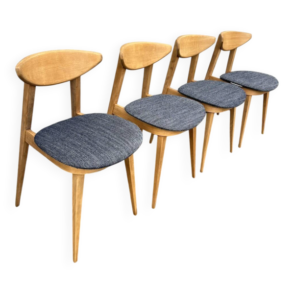 (Lot) 4 chaises Baumann Fontania 1960 (Entièrement restaurées)